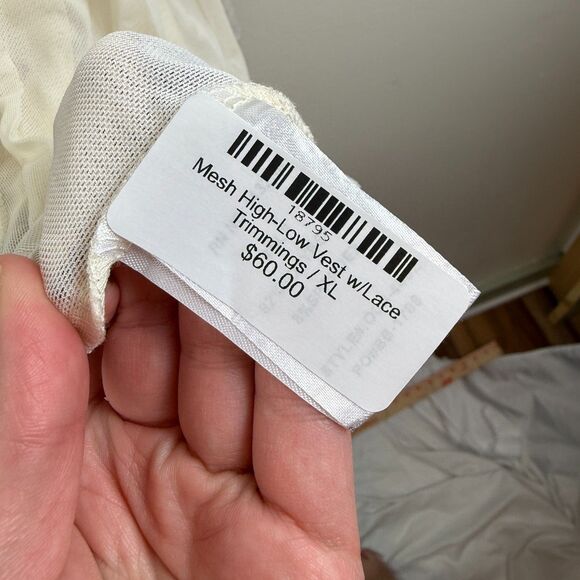 ORIGAMI Long Duster Cardigan Lace Boho Flowy Hippie Floral Western Fairy Size XL - Picture 6 of 13